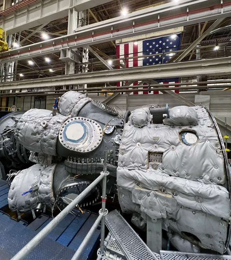 Advanced Thermal Corp - Engineered Removable Turbine Insulation Systems Custom-engineered removable and reusable turbine insulation blankets manufactured by Advanced Thermal Corp.